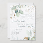 Jewish Chuppah Eucalyptus Gold past zich aan (Achterkant)