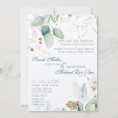 Jewish Chuppah Eucalyptus Gold past zich aan (Achterkant)