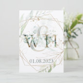 Jewish Chuppah Eucalyptus Gold past zich aan (Staand voorkant)