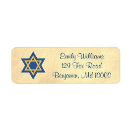 Jewish Classic Gold Star van David Etiket