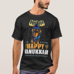 Jewish Dachshund Menorah Hanukkah Chanukah T-shirt<br><div class="desc">Jewish Dachshund Menorah Hanukkah Chanukah</div>