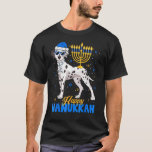 Jewish Dalmatian Dog Menorah Happy Hanukkah Chanuk T-shirt<br><div class="desc">De joodse Dalmatiaan Dog Menorah Happy Hanukkah Chanukah.</div>