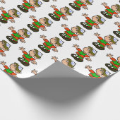 Jewish Elf Chrismukkah Wrapping Paper Cadeaupapier (Hoek)