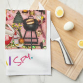 Jewish Food Kitchen Towel Theedoek (Quarter Fold)