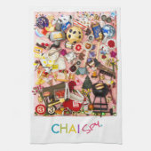 Jewish Food Kitchen Towel Theedoek (Verticaal)