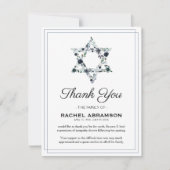 Jewish Funeral Star van David Bedankkaart (Voorkant)