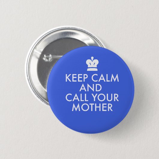 Jewish Gift Button-Keep Calm Ronde Button 5,7 Cm (Voorkant /achterkant)