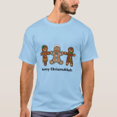 Jewish Gingerbrood Man Chrismukkah T-Shirt (Voorkant)