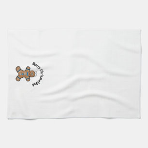 Jewish Gingerbrood Man Kitchen Towel Theedoek