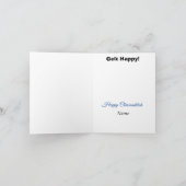 Jewish Gingerbrooman Chrismukkah Card Kaart (Binnen)