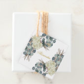 Jewish Girl Baby Naming Floral Gold Bedankjes Labels (In situ)