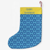 Jewish Hanukkah Star van David Beauty Kleine Kerstsok (Achterkant)