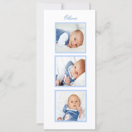 Jewish Hebrew Boy Naming Photo Baby Invitation Feestdagenkaart