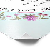 Jewish Hebrew Prayer Shehecheyanu Foto print Foto Afdruk (Hoek)