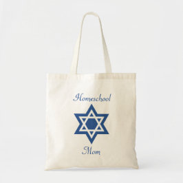 Jewish Homeschool Mam Star van David Tote Bag