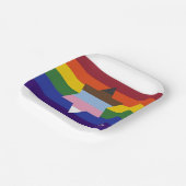 Jewish Inclusive Pride Flag Paper Borden Papieren Bordje (Gebogen)