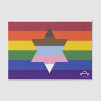 Jewish Inclusive Pride Flag Tissue Paper Tissuepapier