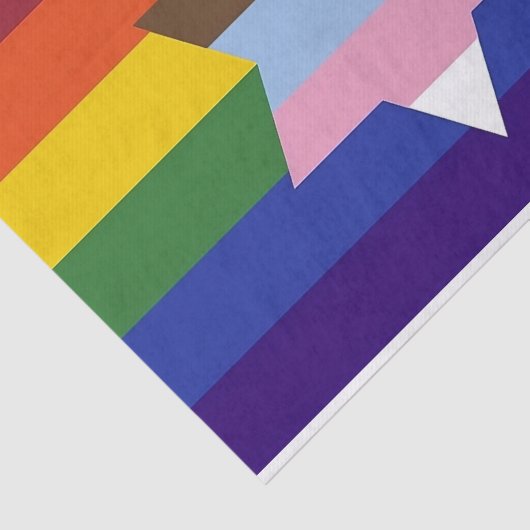 Jewish Inclusive Pride Flag Tissue Paper Tissuepapier (Detail)