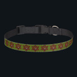 Jewish Ladybug Star van David Huisdier Halsbandje<br><div class="desc">Red Star van David met zwarte pokstippen en een schattig kleine ladybug.</div>