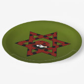 Jewish Ladybug Star van David Papieren Bordje (Gekanteld)