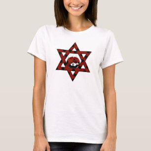 Jewish Ladybug Star van David T-shirt