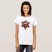 Jewish Ladybug Star van David T-shirt (Voorkant volledig)