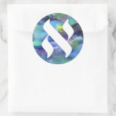 Jewish Language Project Logo Alef WatercoloSticker Ronde Sticker (Tas)