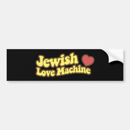 Jewish Love Machine Bumpersticker (Voorkant)