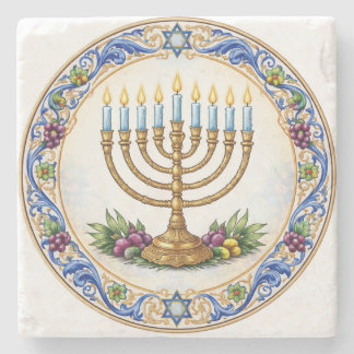 Jewish marble coaster stenen onderzetter