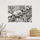 Jewish Market, NYC, 1890 Poster (Keuken)