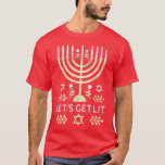 Jewish Menorah Funny Hanukkah T-shirt<br><div class="desc">Jewish Menorah Funny Hanukkah .</div>