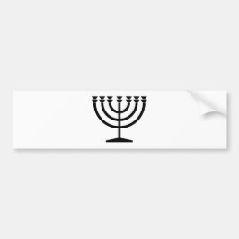 Jewish Menorah (symbool van het jodendom) Bumpersticker