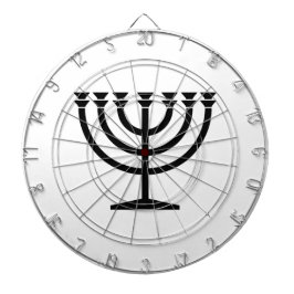 Jewish Menorah (symbool van het jodendom) Dartbord