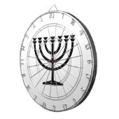 Jewish Menorah (symbool van het jodendom) Dartbord (Voorkant Rechts)
