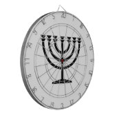 Jewish Menorah (symbool van het jodendom) Dartbord (Voorkant Links)