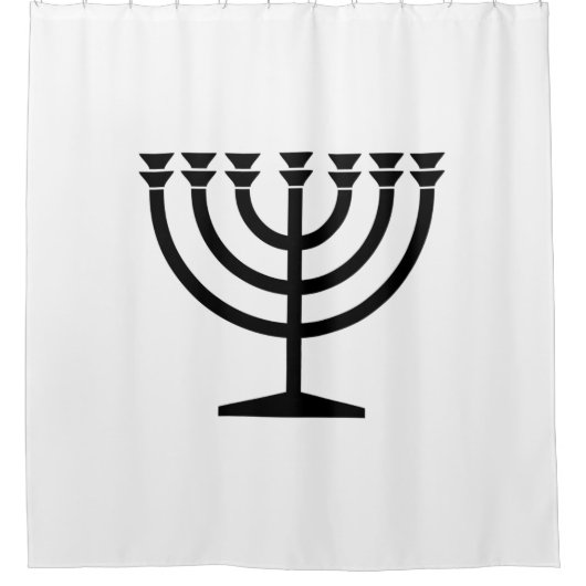 Jewish Menorah (symbool van het jodendom) Douchegordijn (Voorkant)