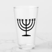 Jewish Menorah (symbool van het jodendom) Glas (Voorkant)