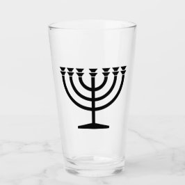 Jewish Menorah (symbool van het jodendom) Glas