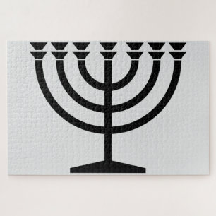 Jewish Menorah (symbool van het jodendom) Legpuzzel