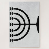 Jewish Menorah (symbool van het jodendom) Legpuzzel (Verticaal)