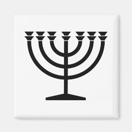 Jewish Menorah (symbool van het jodendom) Magneet