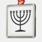 Jewish Menorah (symbool van het jodendom) Metalen Ornament (Links)