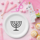 Jewish Menorah (symbool van het jodendom) Papieren Bordje (Feest)