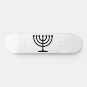 Jewish Menorah (symbool van het jodendom) Persoonlijk Skateboard (Horizontaal)