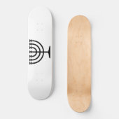 Jewish Menorah (symbool van het jodendom) Persoonlijk Skateboard (Voorkant)