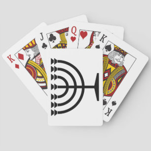 Jewish Menorah (symbool van het jodendom) Pokerkaarten