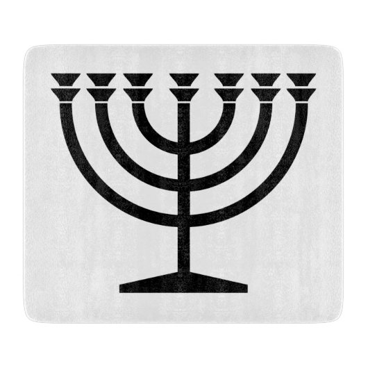 Jewish Menorah (symbool van het jodendom) Snijplank (Voorkant)