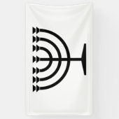 Jewish Menorah (symbool van het jodendom) Spandoek (Verticaal)