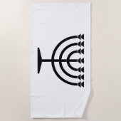 Jewish Menorah (symbool van het jodendom) Strandlaken (Voorkant)