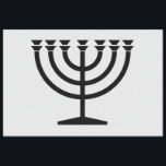 Jewish Menorah (symbool van het jodendom) Tissuepapier<br><div class="desc">Dit ontwerp is een illustratie van een menorah die door joodse mensen wordt gebruikt om de achtdaagse vakantie van de Hanukkah te vieren. De menorah is een negen-vertakt candelabrum dat tijdens de Hanukkah wordt aangestoken. Acht van de negen takken hebben licht (kaarsen of olielampen) dat de acht nachten van de...</div>